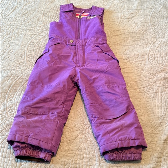 Snozu Kids Purple Snow Ski Bib Overalls Size 3T - Picture 1 of 4